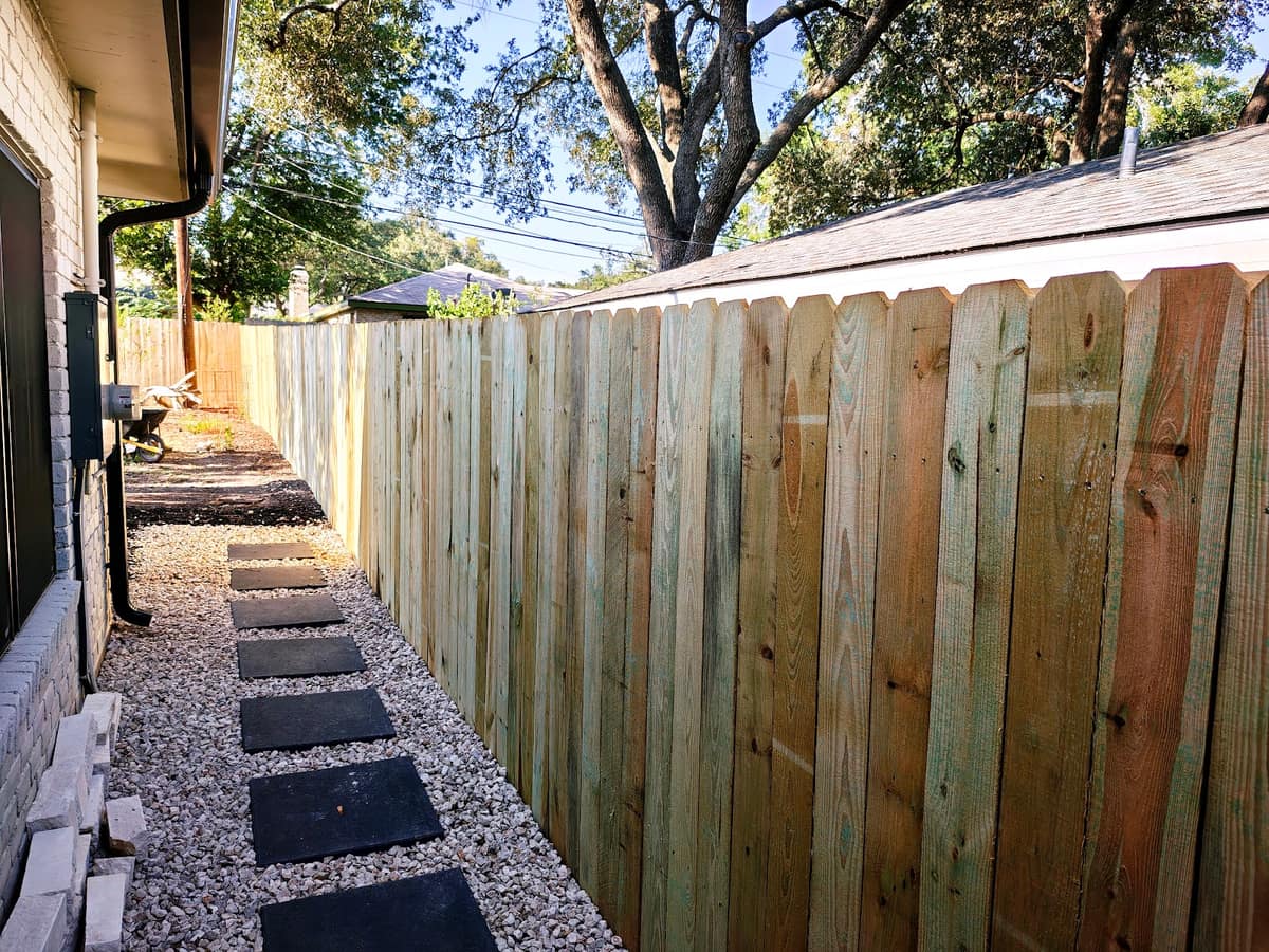 Wood Privacy Fence Install